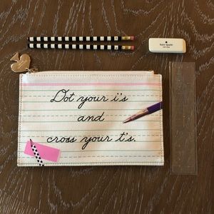 NWT Kate Spade New York pencil pouch